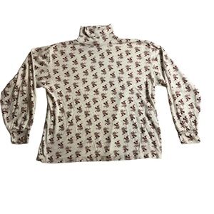MANFRAME‎ Vintage Santa Claus Turtleneck Sweater Long Sleeve Medium